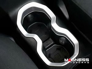 Jeep Renegade Cup Holder Trim - Silver - Pre Facelift - 2015-2024 Jeep Renegade Cup Holder Trim - Silver - Pre Facelift - 2015-2024